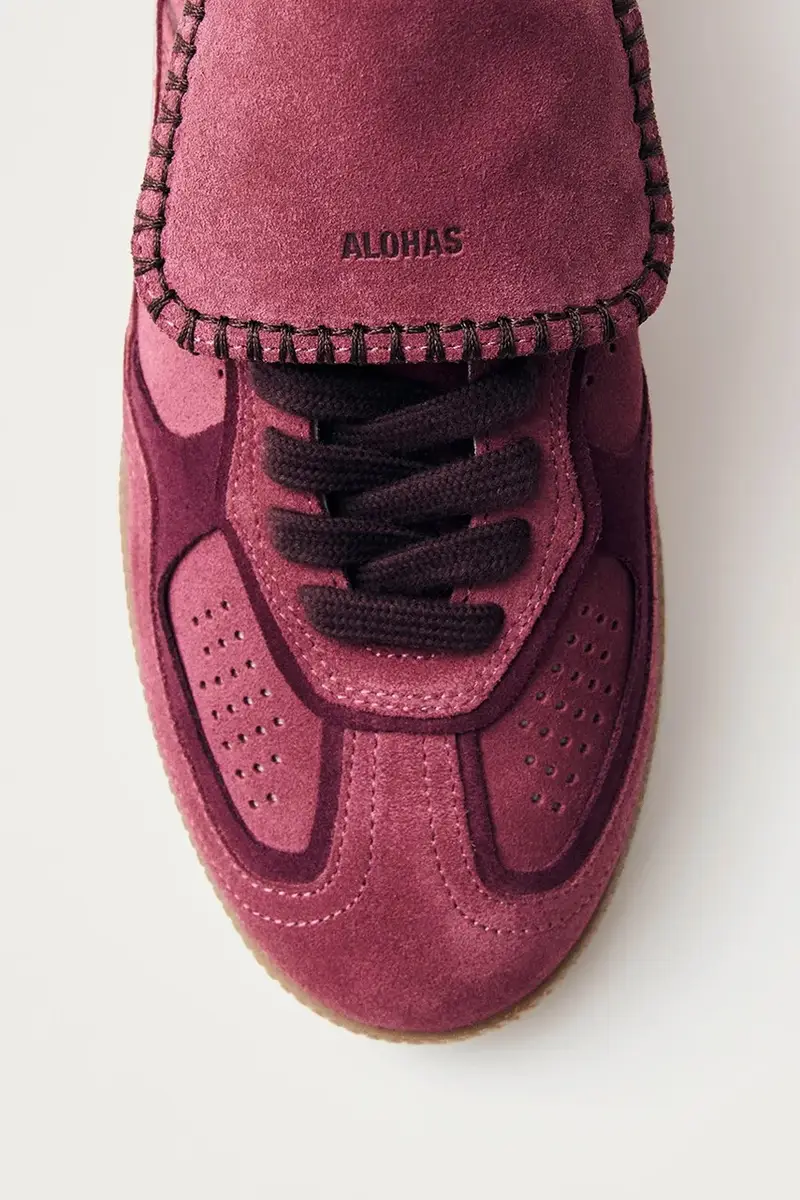 sneakers in camoscio Tb.490 colore rosa S100917-01 miniatura 3