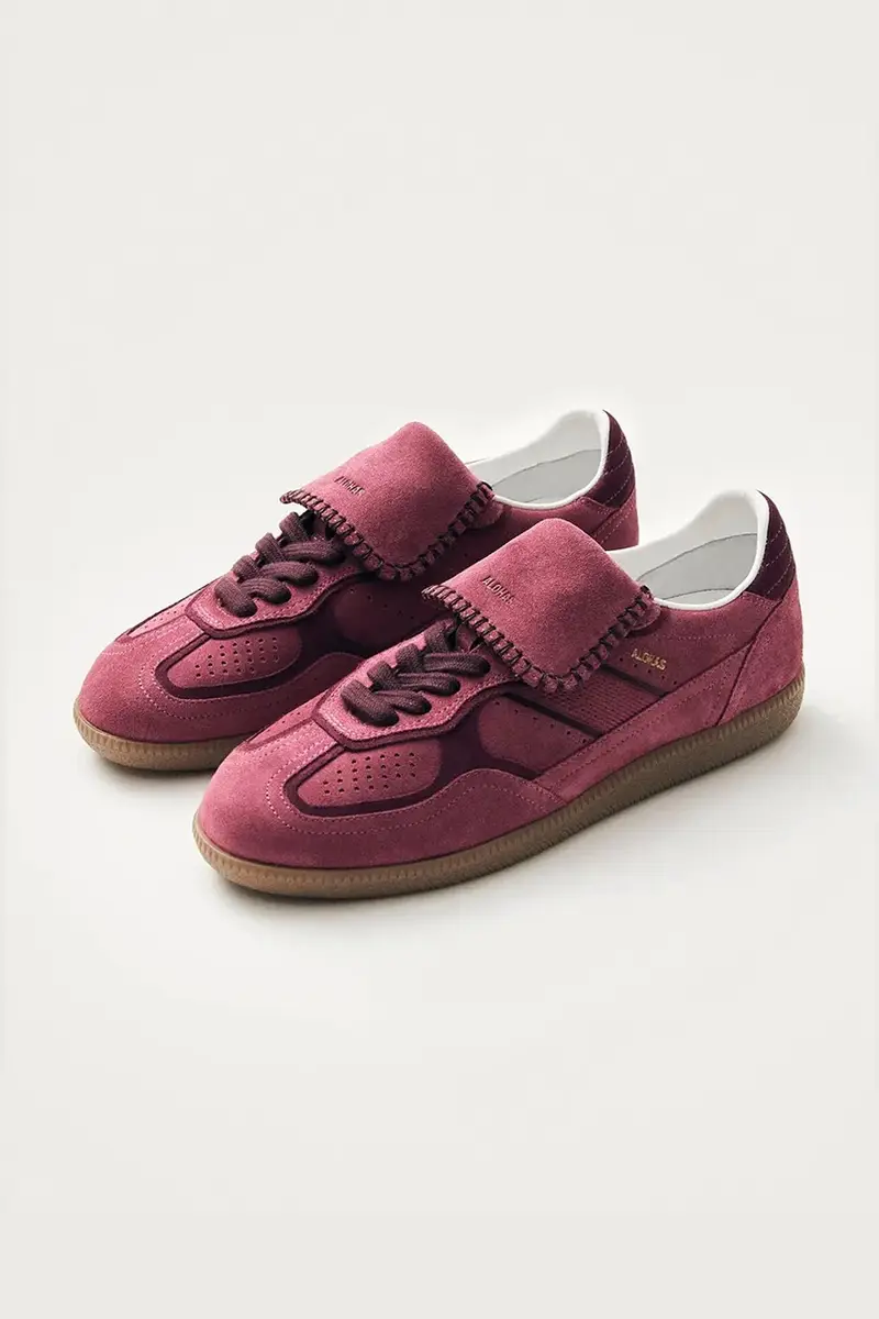 sneakers in camoscio Tb.490 colore rosa S100917-01 miniatura 5