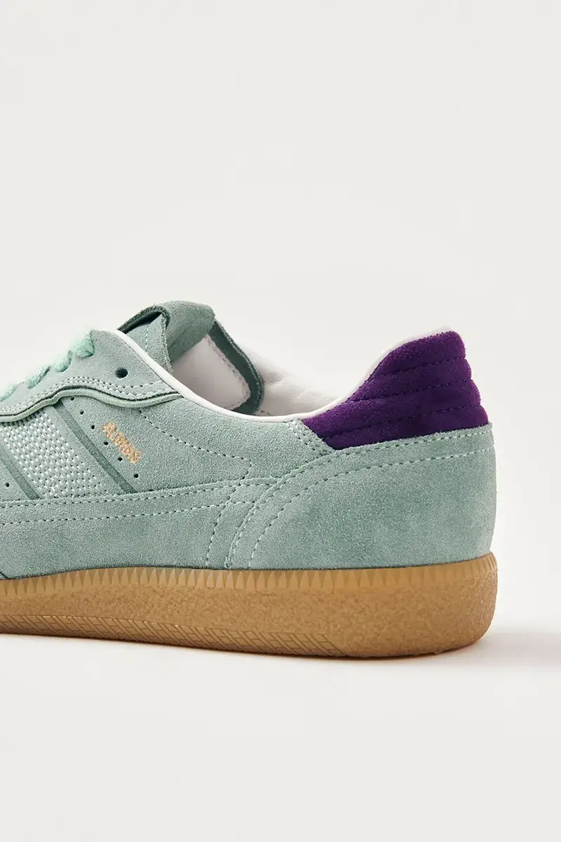 sneakers in camoscio Tb.490 colore turchese S100471-07 miniatura 5