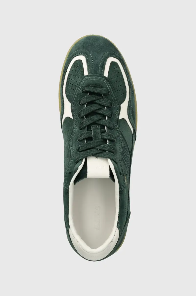 sneakers in camoscio Tb.490 colore verde S100471-04 miniatura 4