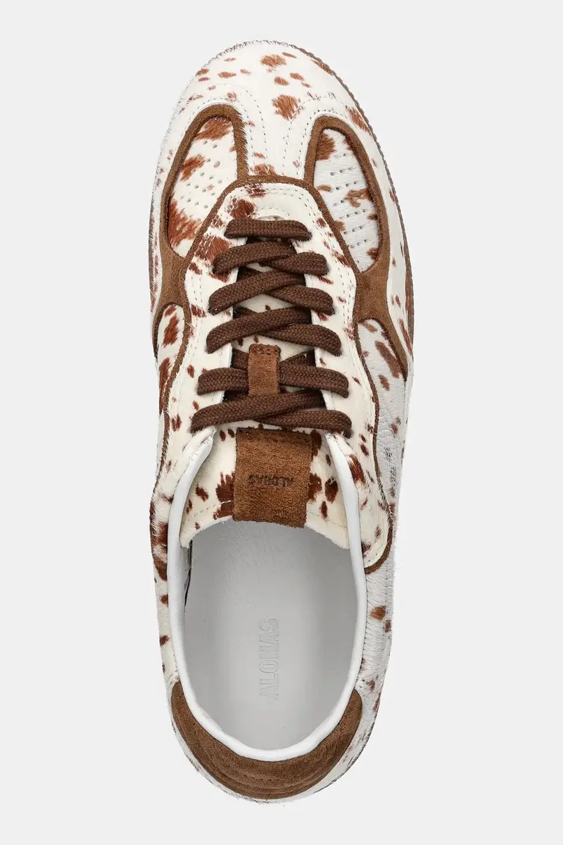 sneakers in camoscio Tb.490 donna colore beige S100707-06 miniatura 4