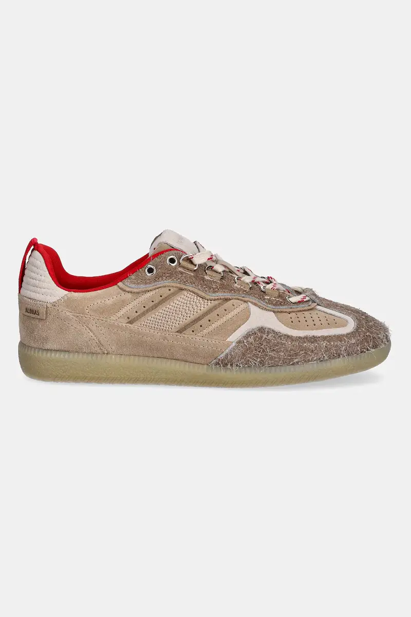 sneakers in camoscio Tb.490 donna colore beige S100979.02 miniatura 2