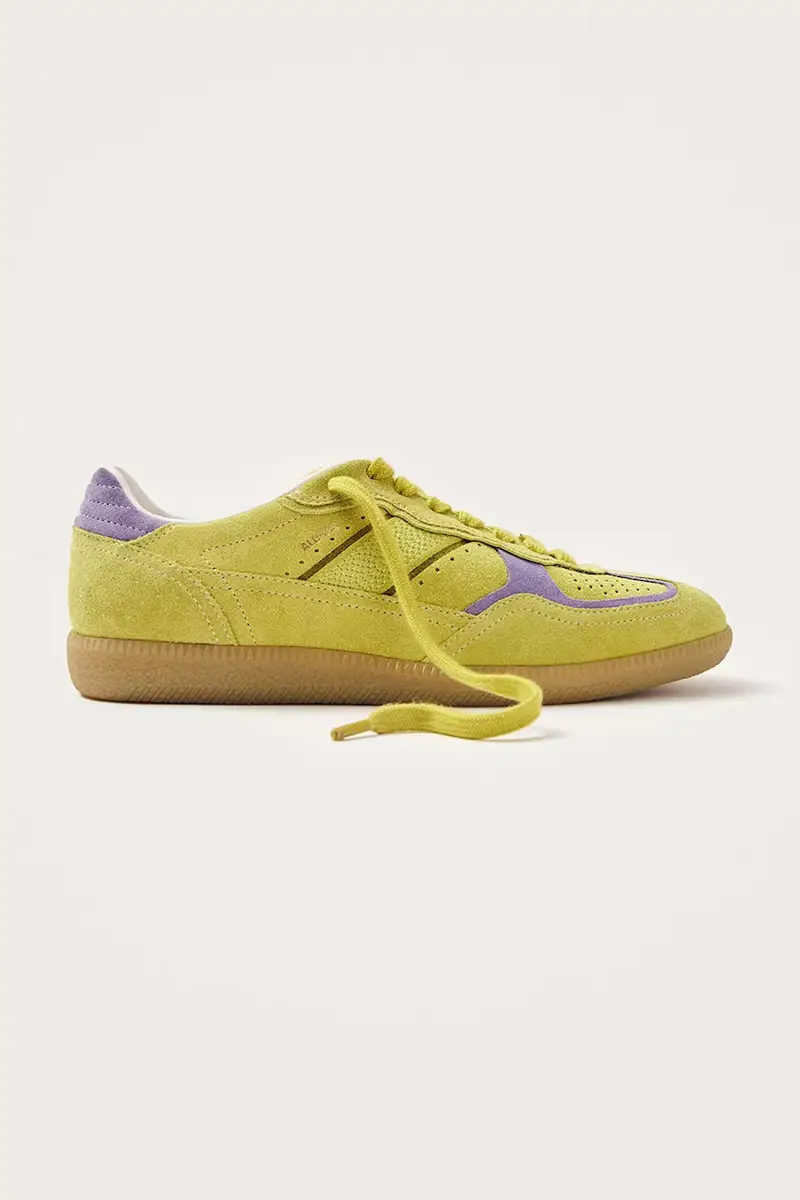 sneakers in camoscio Tb.490 donna colore verde S100471-08 Giallo