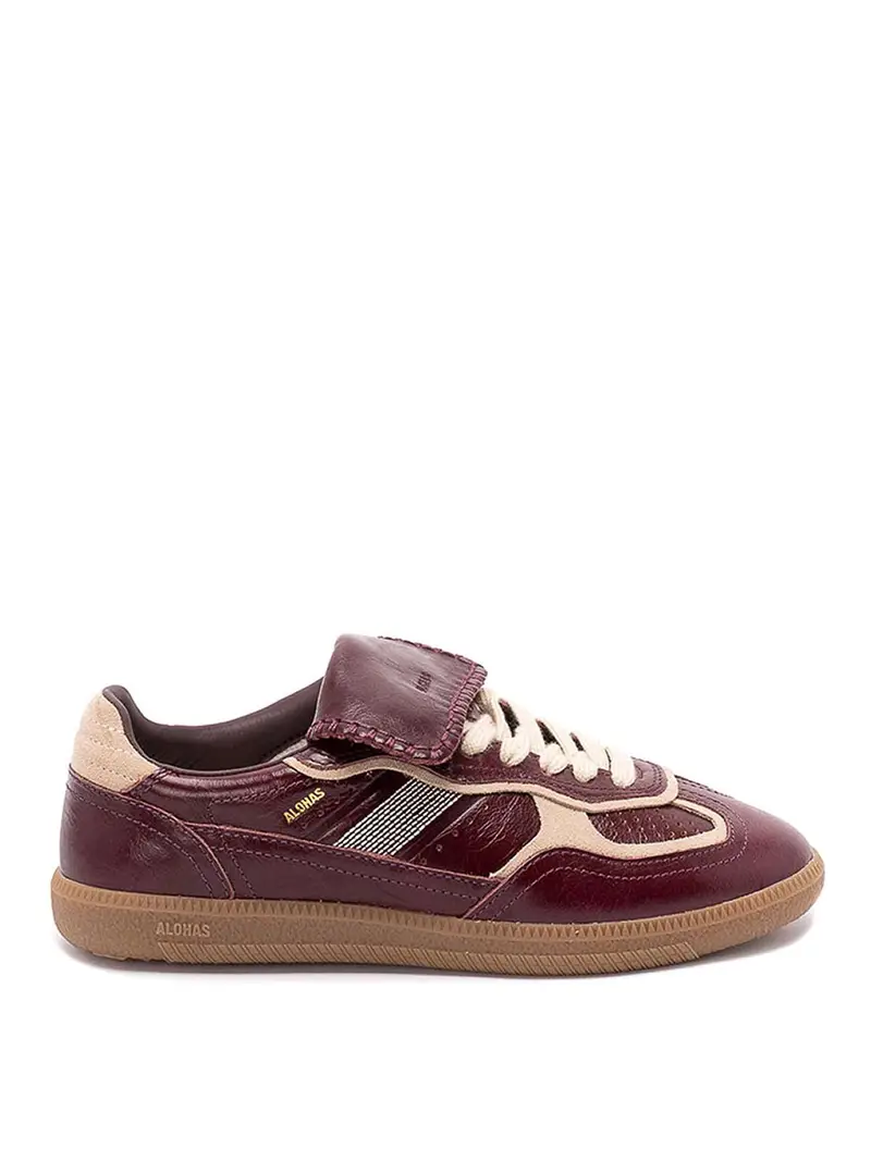 Sneakers in pelle Bordeaux