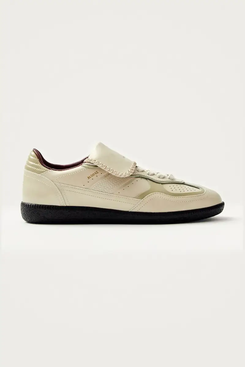 sneakers in pelle Tb.490 colore beige S100829-02