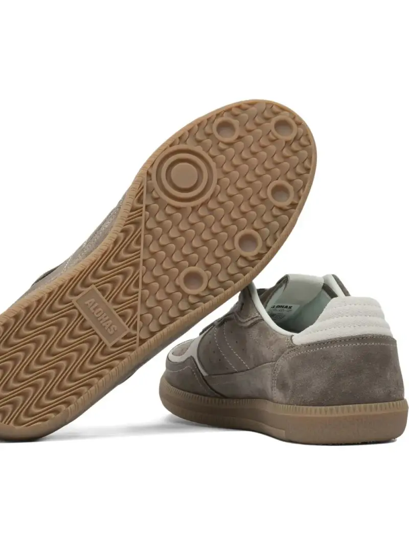 Alohas Sneakers marrone in pelle scamosciata miniatura 2