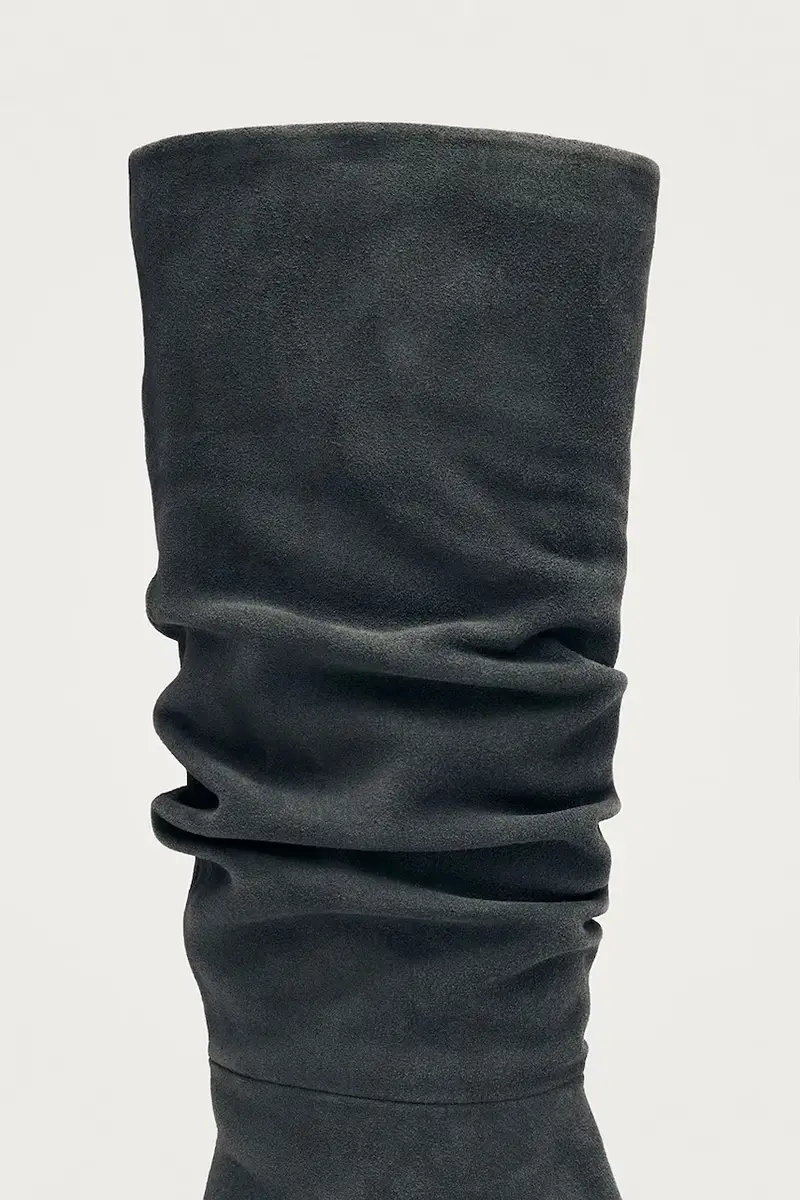 stivaletti alla caviglia in camoscio Kalila donna colore grigio S101173-01 miniatura 3