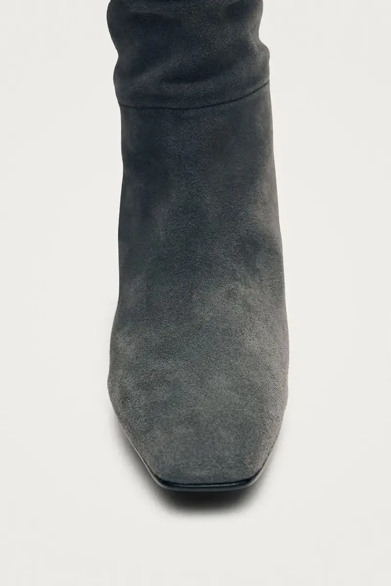 stivaletti alla caviglia in camoscio Kalila donna colore grigio S101173-01 miniatura 5