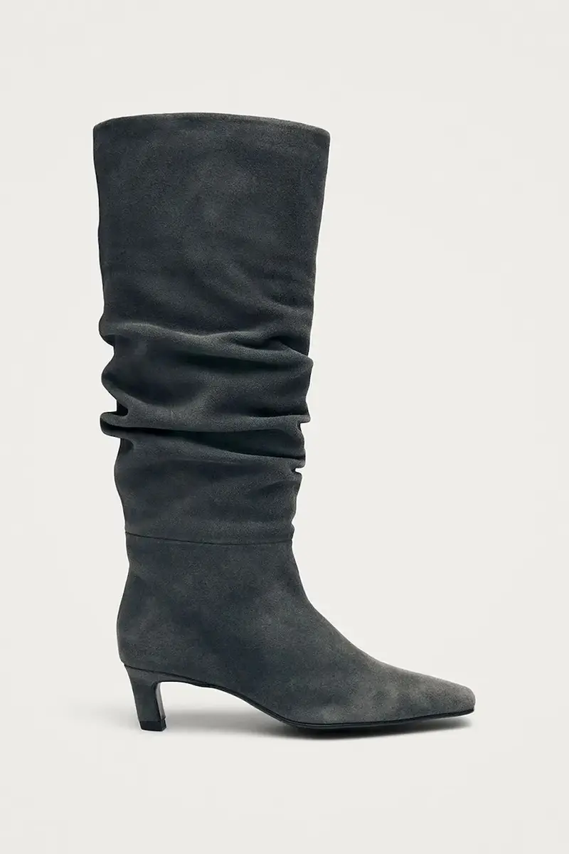 stivaletti alla caviglia in camoscio Kalila donna colore grigio S101173-01