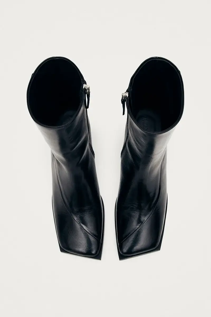 stivaletti alla caviglia in pelle Chantal donna colore nero S100988-01 miniatura 4