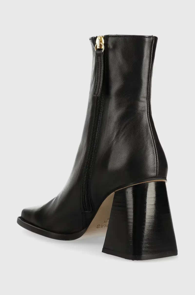 stivaletti alla caviglia in pelle South Nero miniatura 3