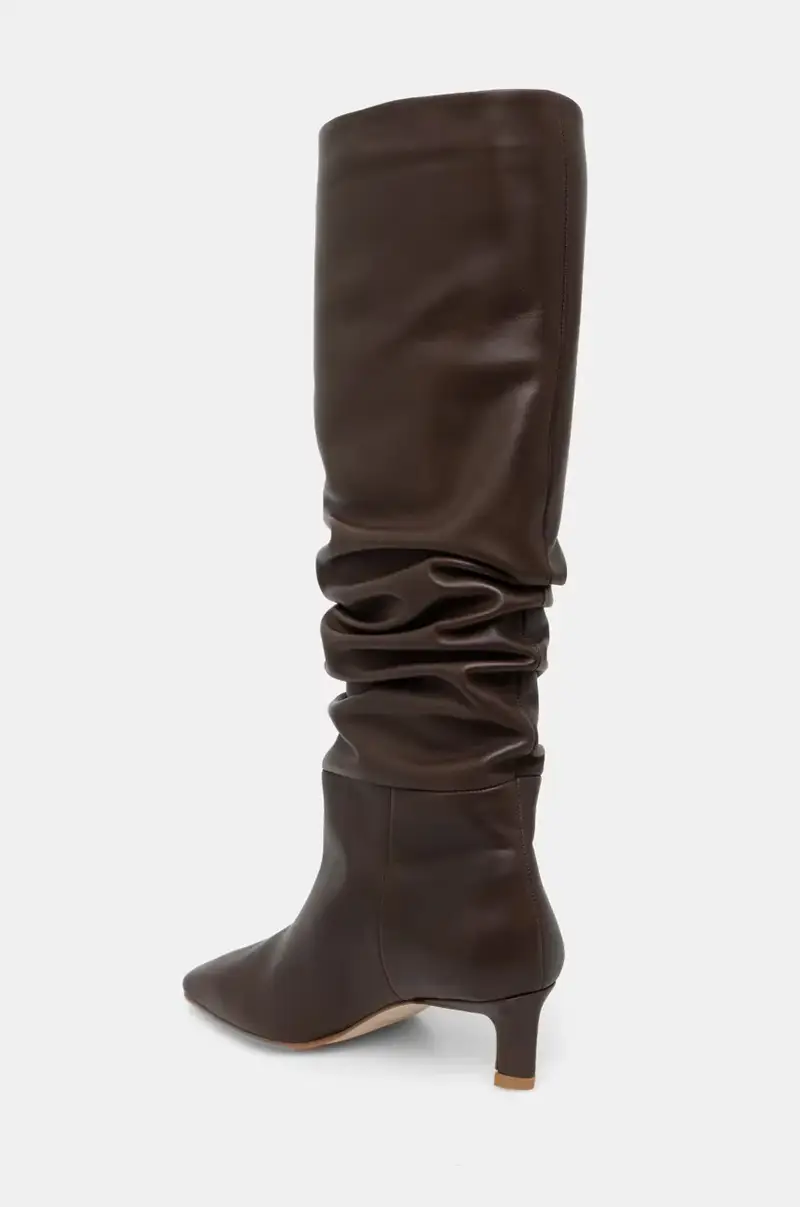 stivali in pelle Kalila Marrone miniatura 3