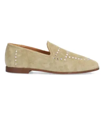 per donna 230911 Mocassini New Roma in pelle beige (40), Basso, Nessuno, Casual