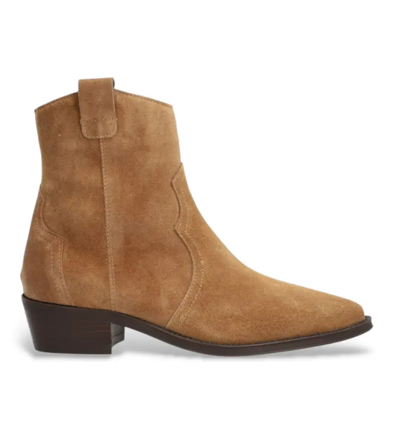 per donna 254811 Stivaletti in pelle Nevada marrone (36), 1 a 3 cm, Camoscio, Nessuno, Casual