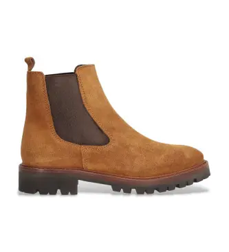 per donna 260911 Stivaletti militari in pelle marrone (36), Basso, Nessuno, Casual