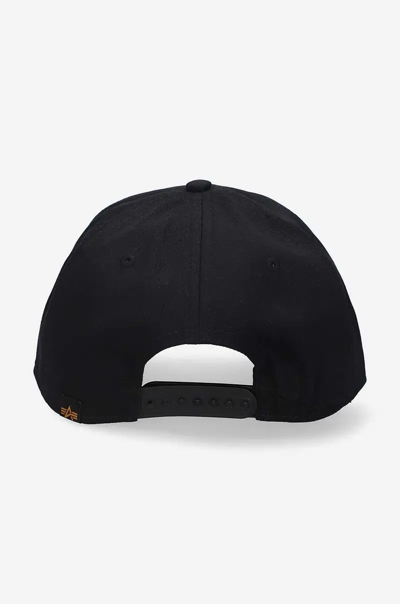 berretto da baseball in cotone Nero