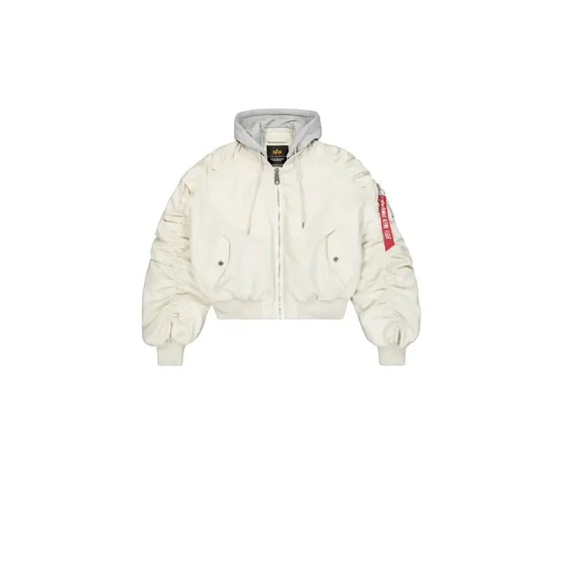 Bomber cropped con cappuccio da donna Alpha Industries