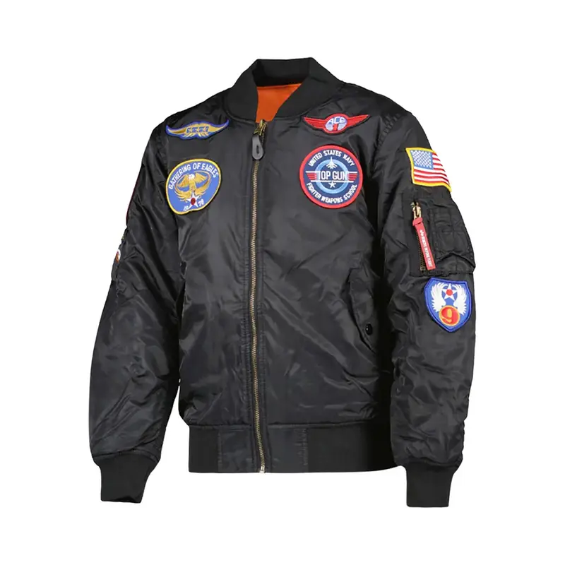 BOMBER MA-1 PATCH BAMBINO Nero