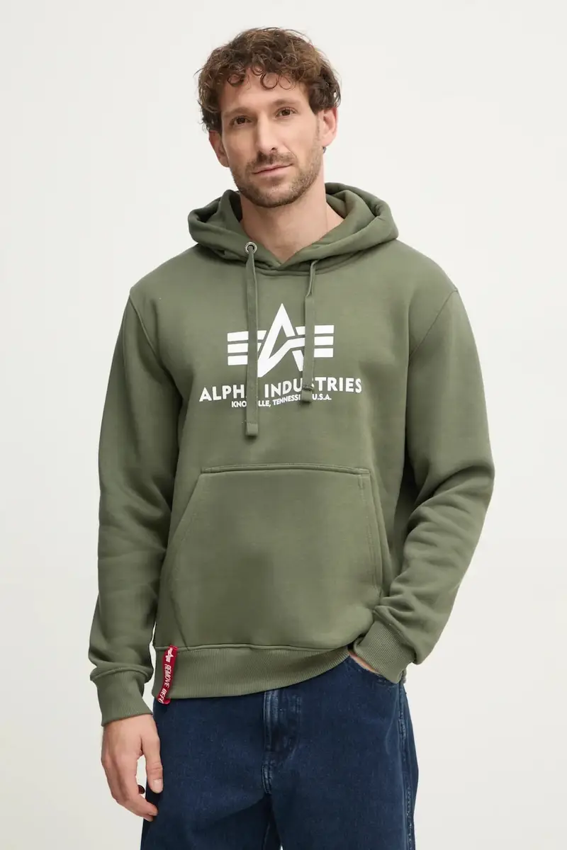 felpa Basic Hoody uomo 178312.142 Verde