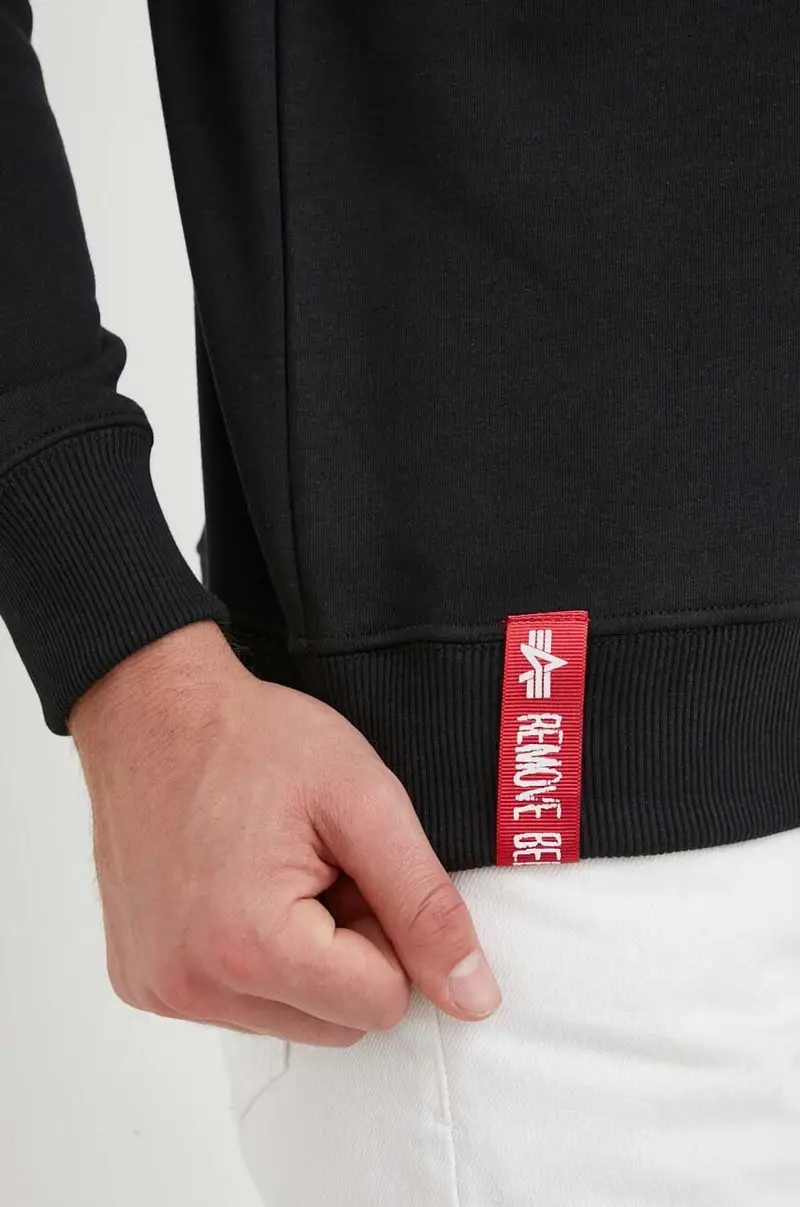 felpa Basic Sweater uomo 178302.03 Nero miniatura 5