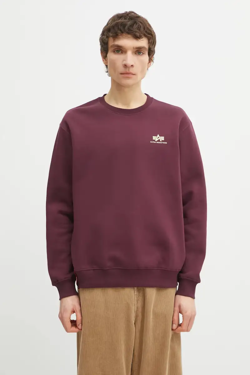 felpa Bluza Alpha Industries 188307 03 Granata