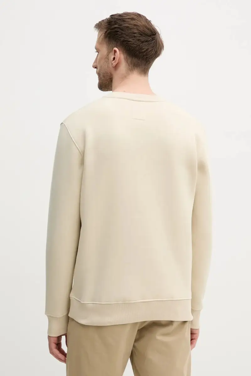 felpa Bluza Alpha Industries 188307 03 uomo colore nero 188307 Beige miniatura 3