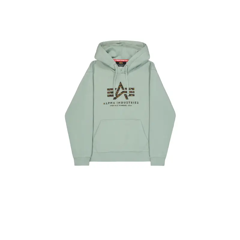 Felpa con cappuccio Alpha Industries Basic Big Logo Effect Print