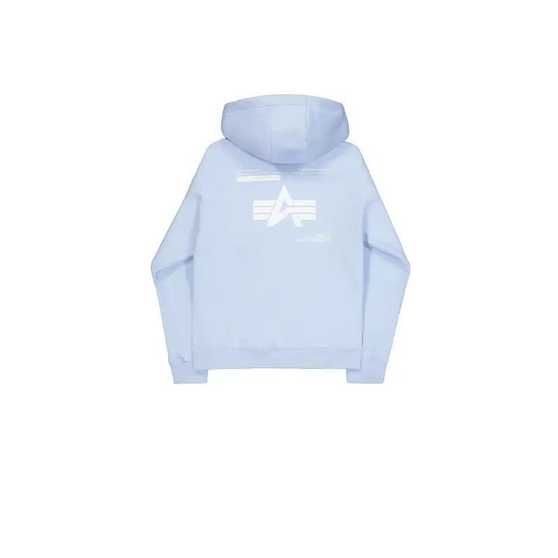 Felpa con cappuccio stampata sul retro Alpha Industries Label