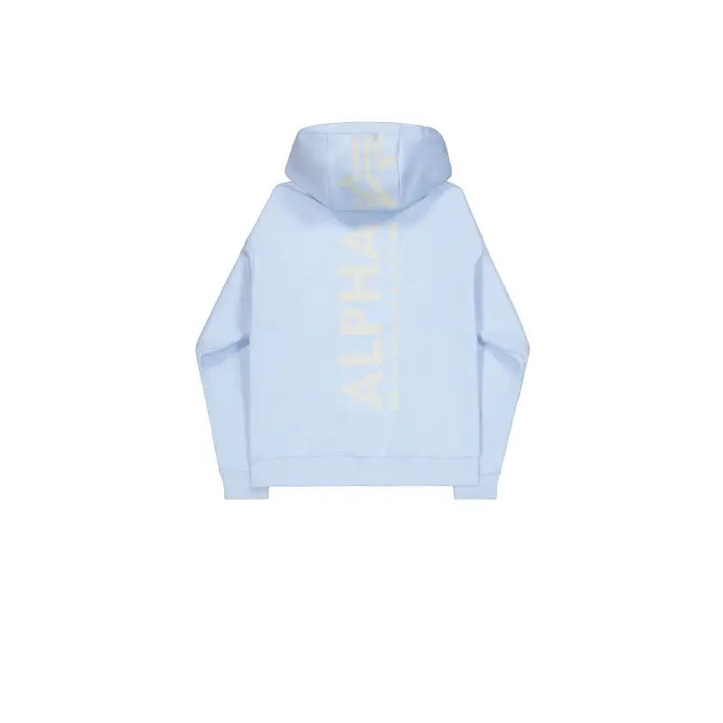 Felpa con cappuccio stampata sul retro Alpha Industries