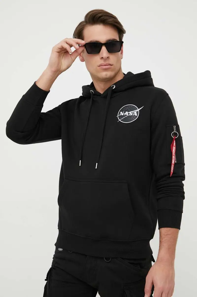 felpa Dark Side Hoody uomo 108337.285 Nero miniatura 4