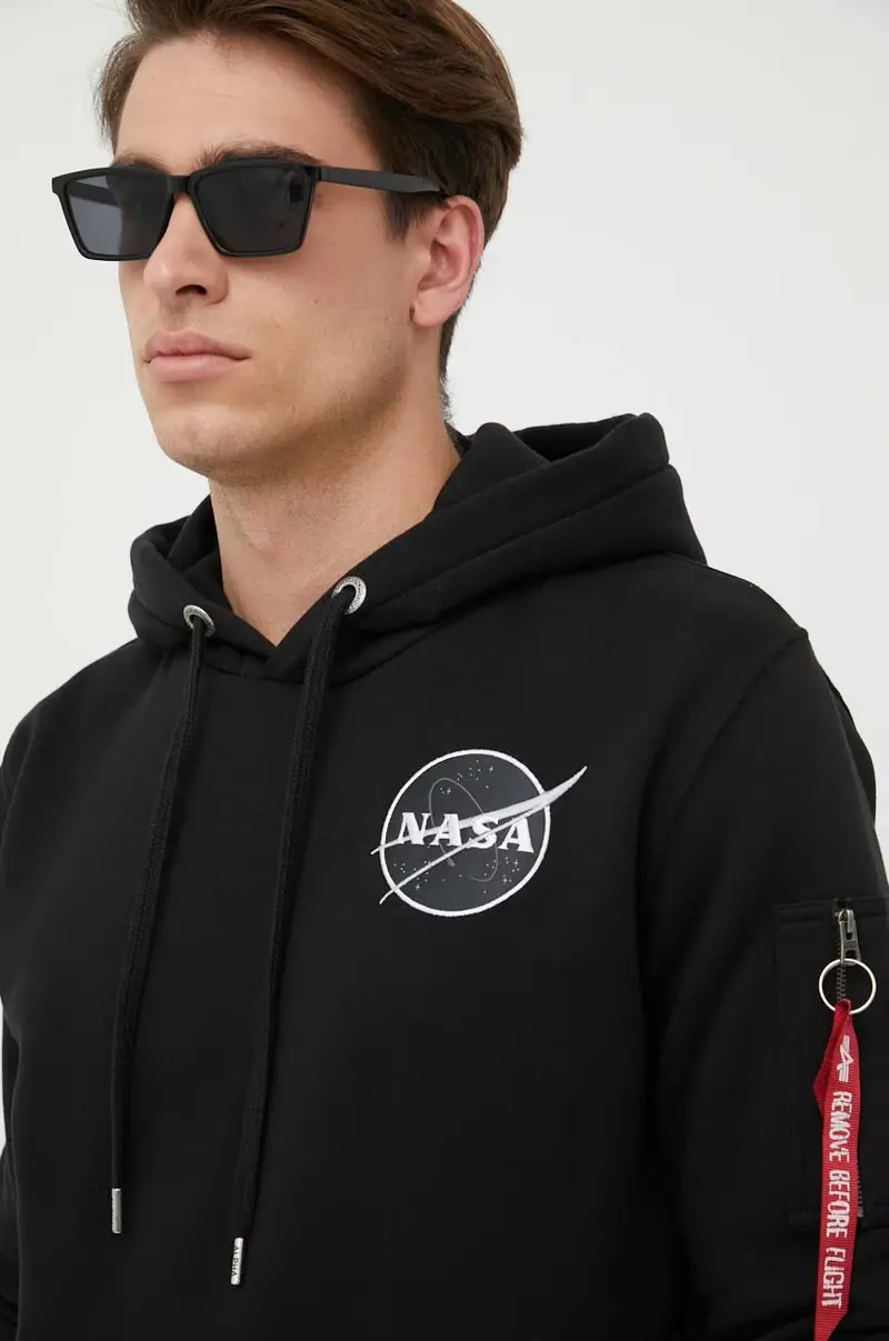 felpa Dark Side Hoody uomo 108337.285 Nero