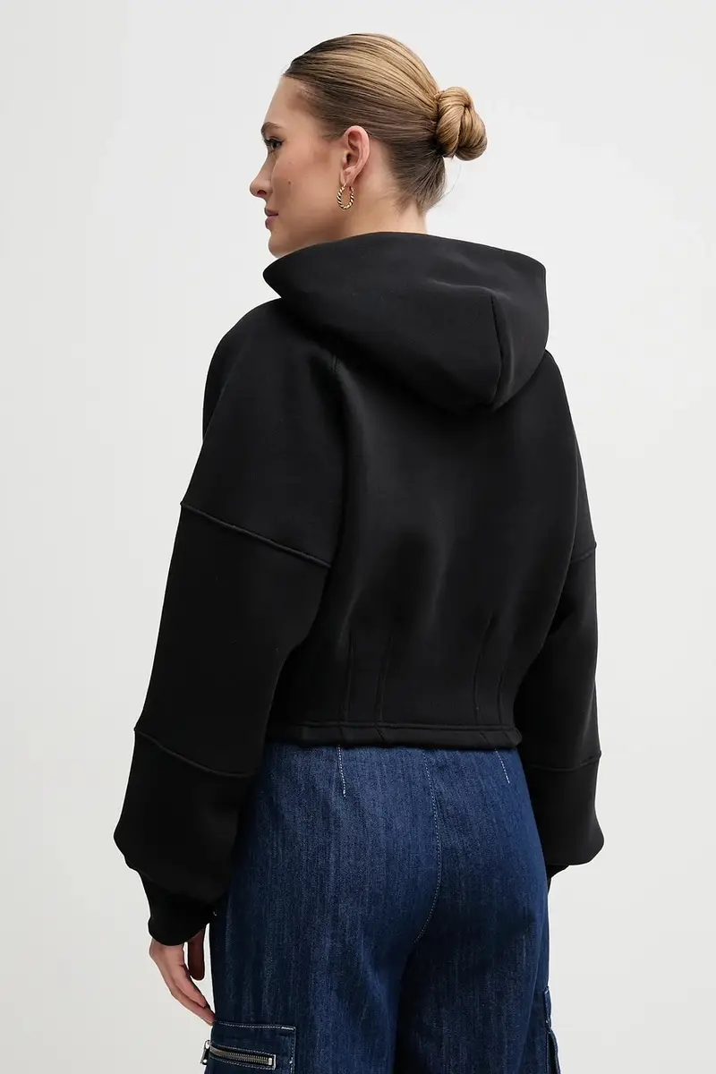 felpa donna colore nero con cappuccio 148041 miniatura 3