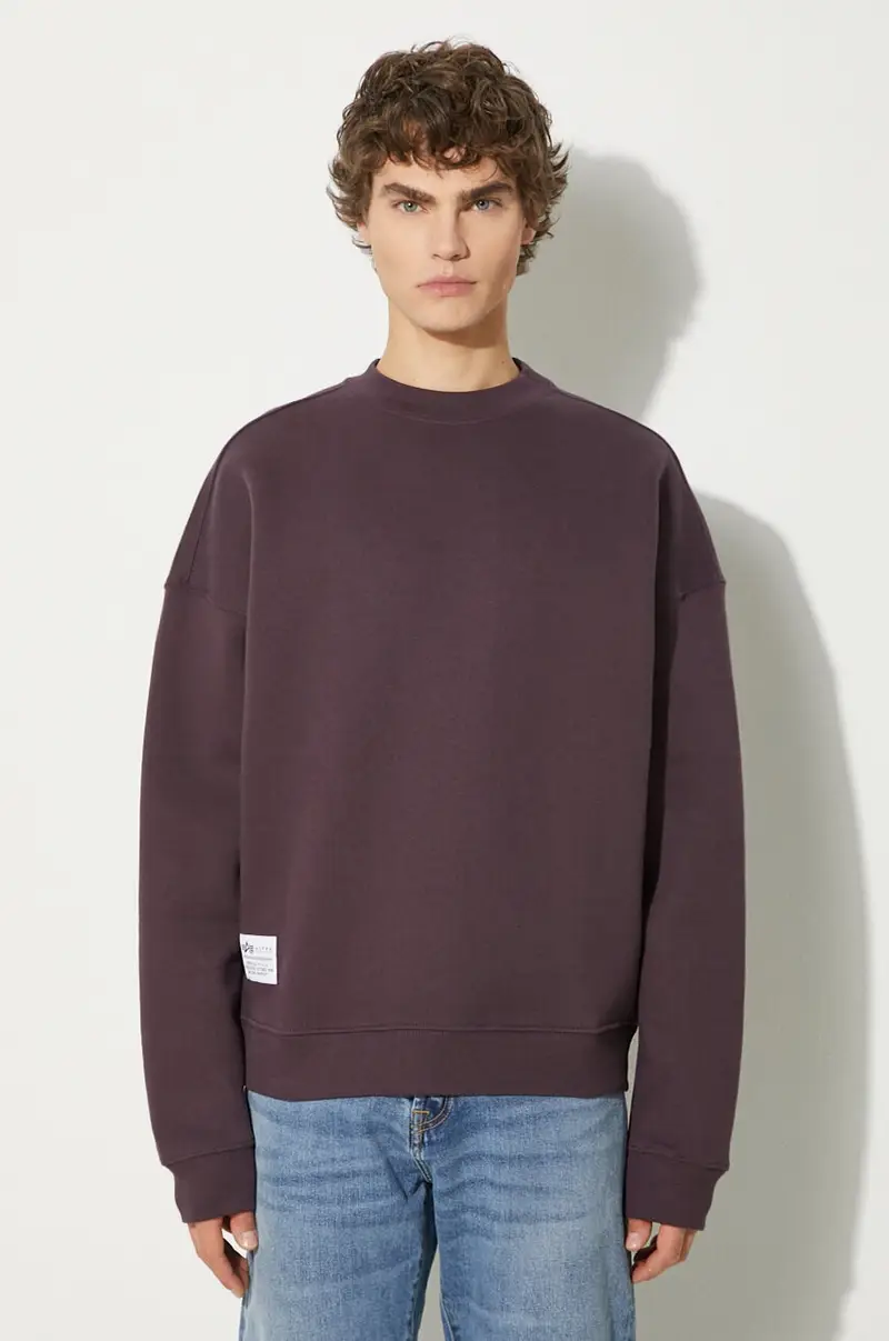 felpa Logo BP uomo colore nero 146304 Violetto