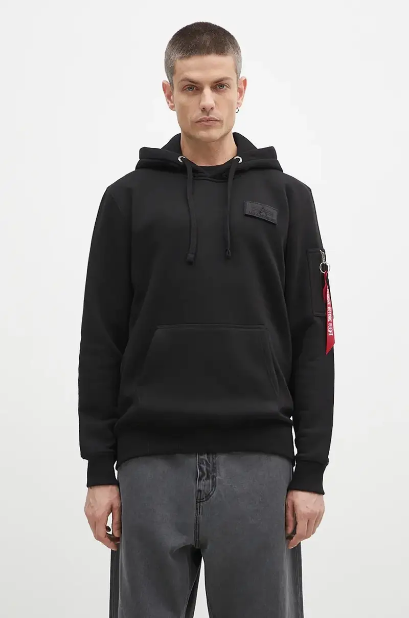 felpa Red Stripe Hoody uomo 178314.95 Nero