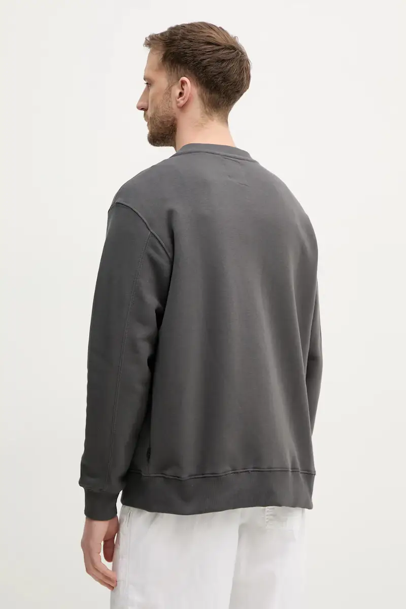 felpa Studio Edition Fleece Bomber uomo colore grigio 156302 miniatura 3