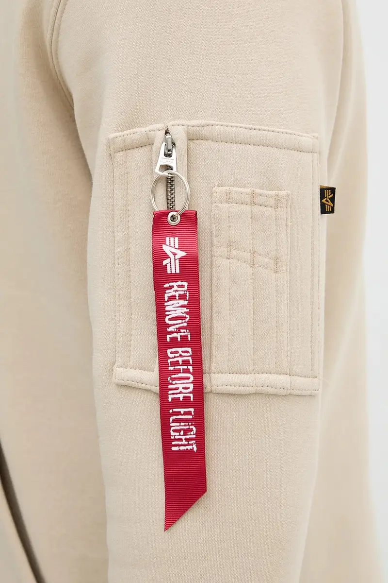 felpa uomo colore beige con cappuccio 148341.627 miniatura 5