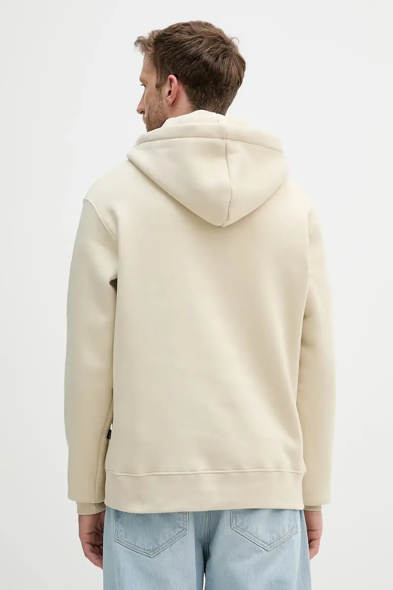 felpa uomo colore beige con cappuccio 156340.300 miniatura 3