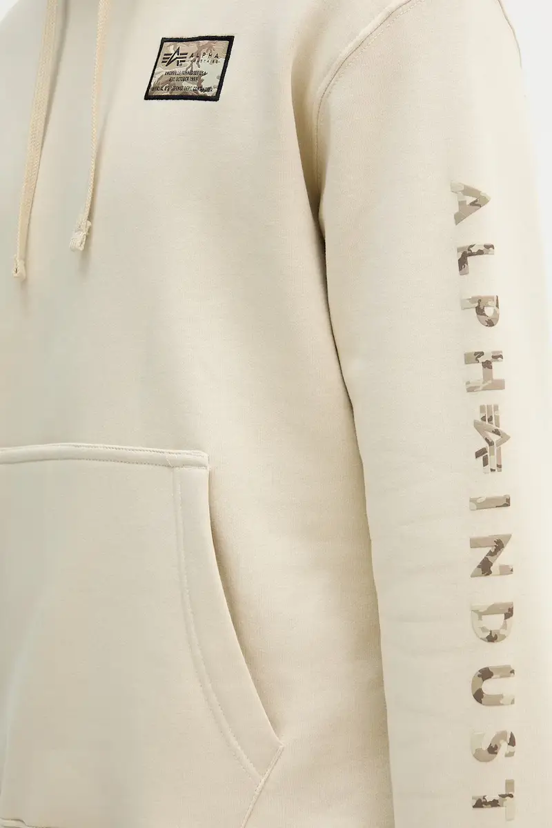 felpa uomo colore beige con cappuccio 156340.300 miniatura 5