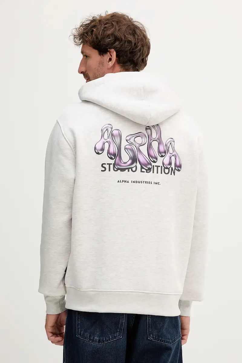 felpa uomo colore grigio con cappuccio 156339.752