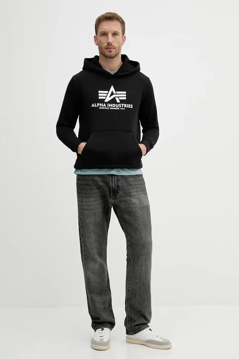 felpa uomo colore nero con cappuccio 146343.423 miniatura 2