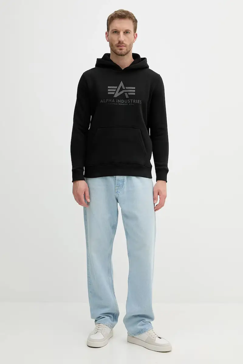 felpa uomo colore nero con cappuccio 146343.515 miniatura 2