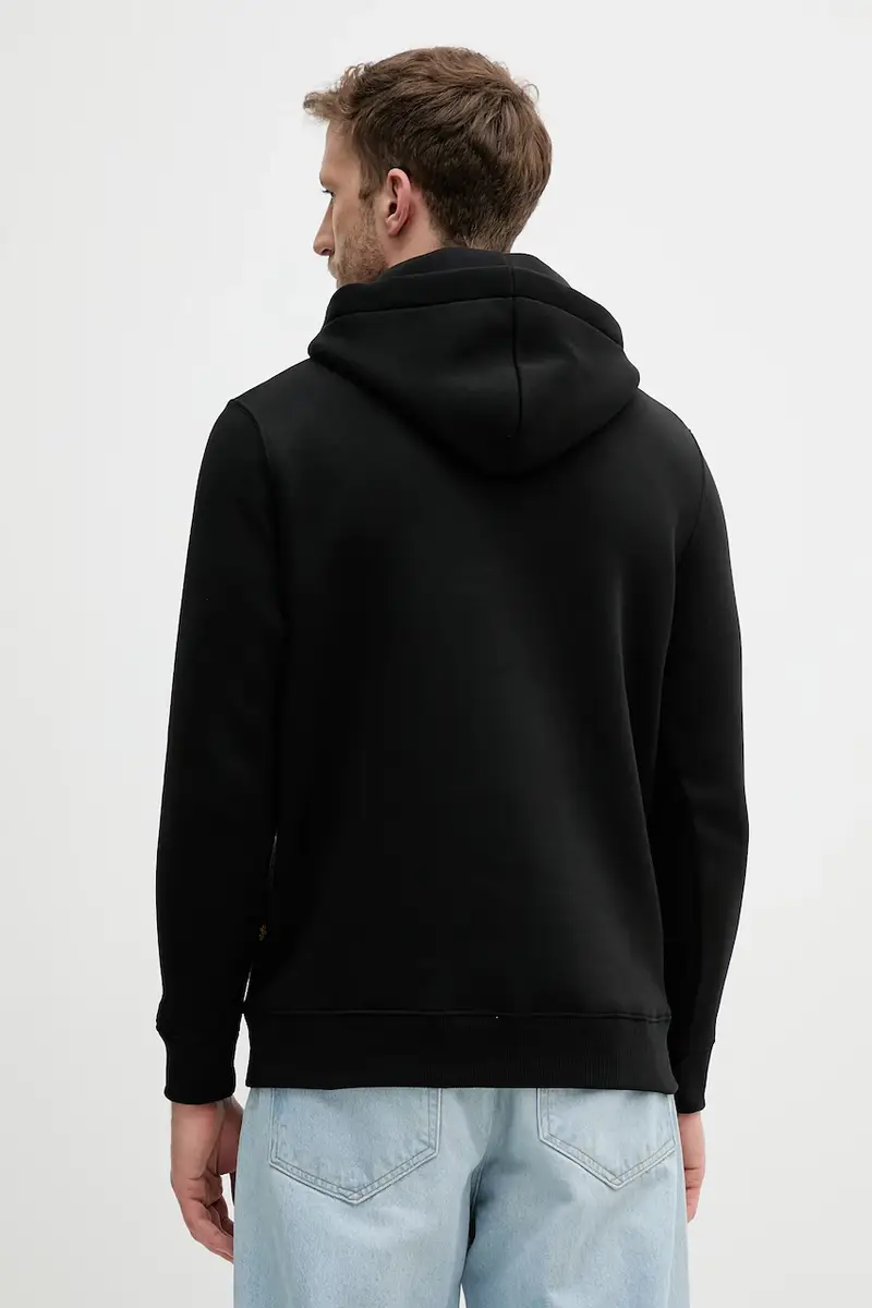 felpa uomo colore nero con cappuccio 146343.515 miniatura 3