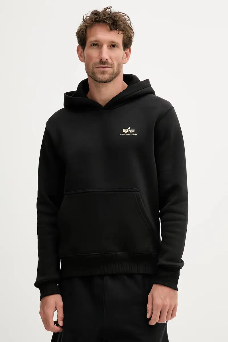 felpa uomo colore nero con cappuccio 148347.533