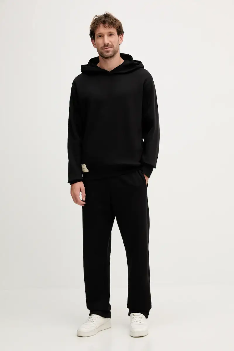 felpa uomo colore nero con cappuccio 156335.03 miniatura 2