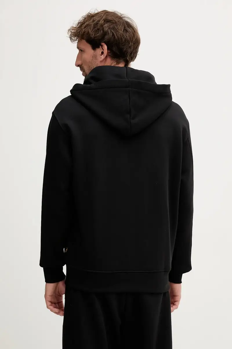 felpa uomo colore nero con cappuccio 156335.03 miniatura 3