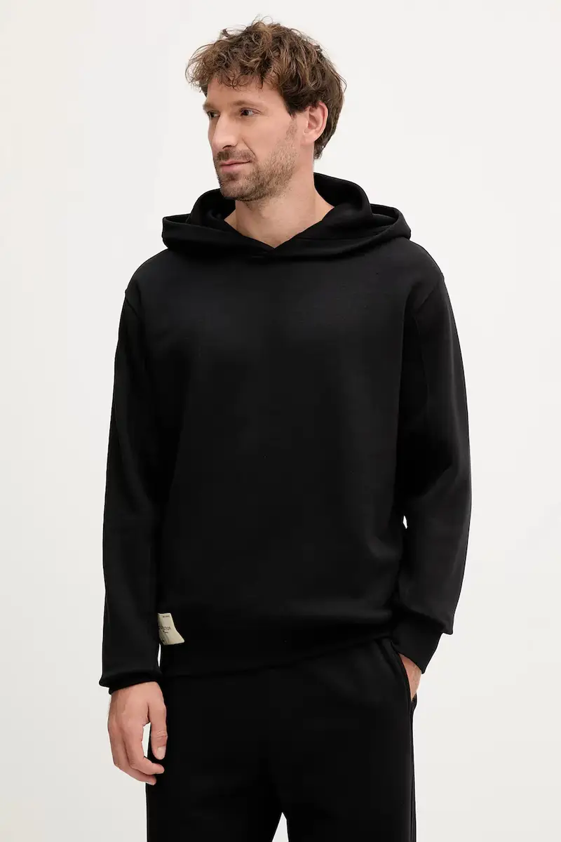 felpa uomo colore nero con cappuccio 156335.03