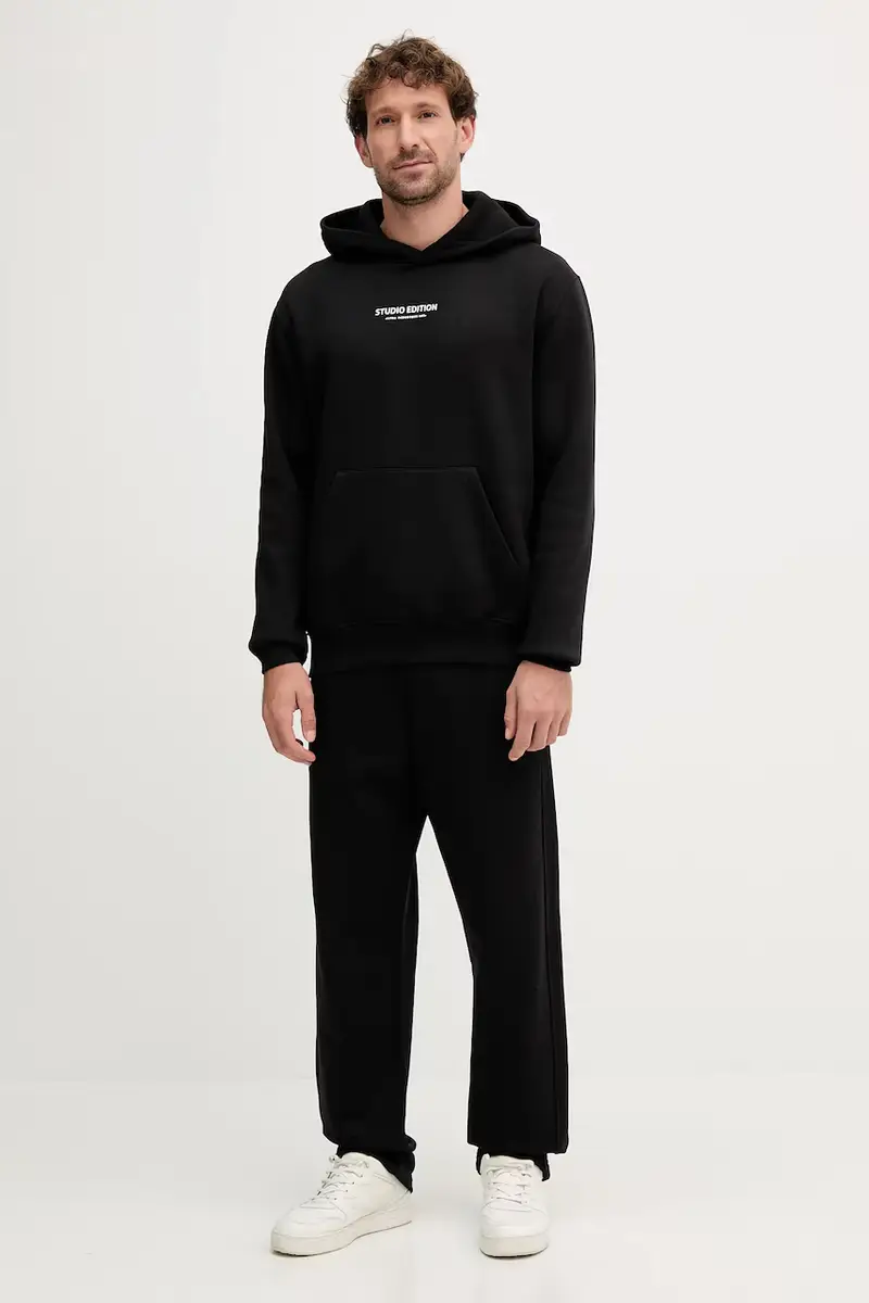 felpa uomo colore nero con cappuccio 156339.03 miniatura 2