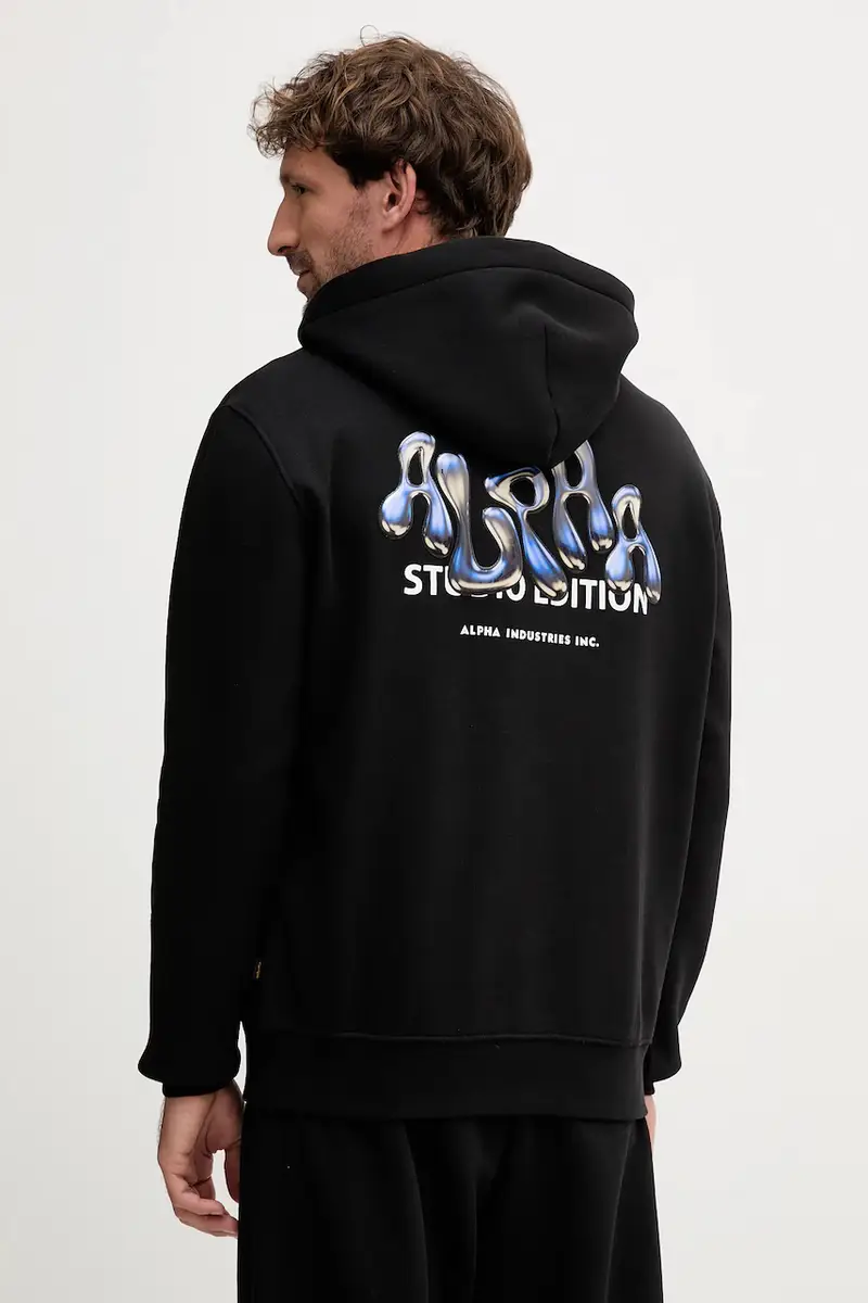 felpa uomo colore nero con cappuccio 156339.03