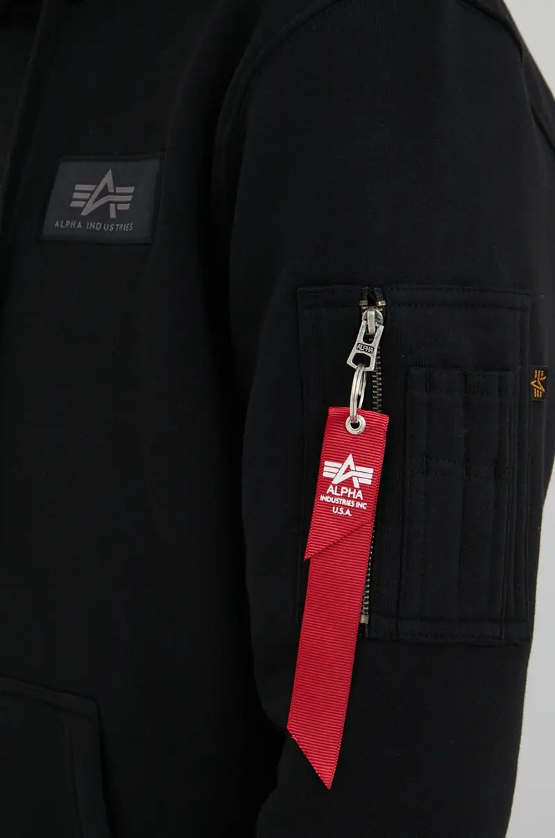 felpa uomo colore nero con cappuccio miniatura 5