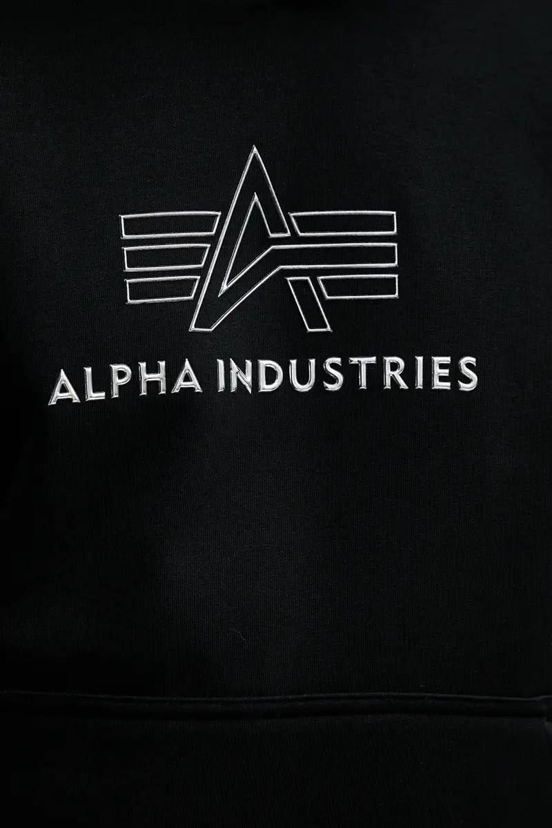 felpa uomo colore nero con cappuccio con applicazione 148346.373 miniatura 5